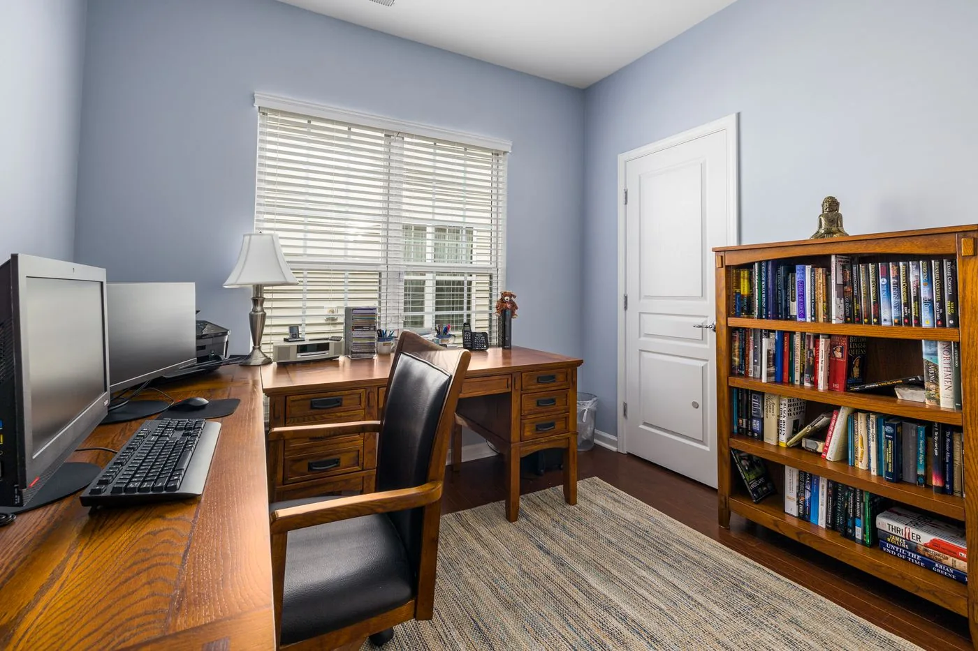 Study room carved out with an HDB partition wall in Singapore