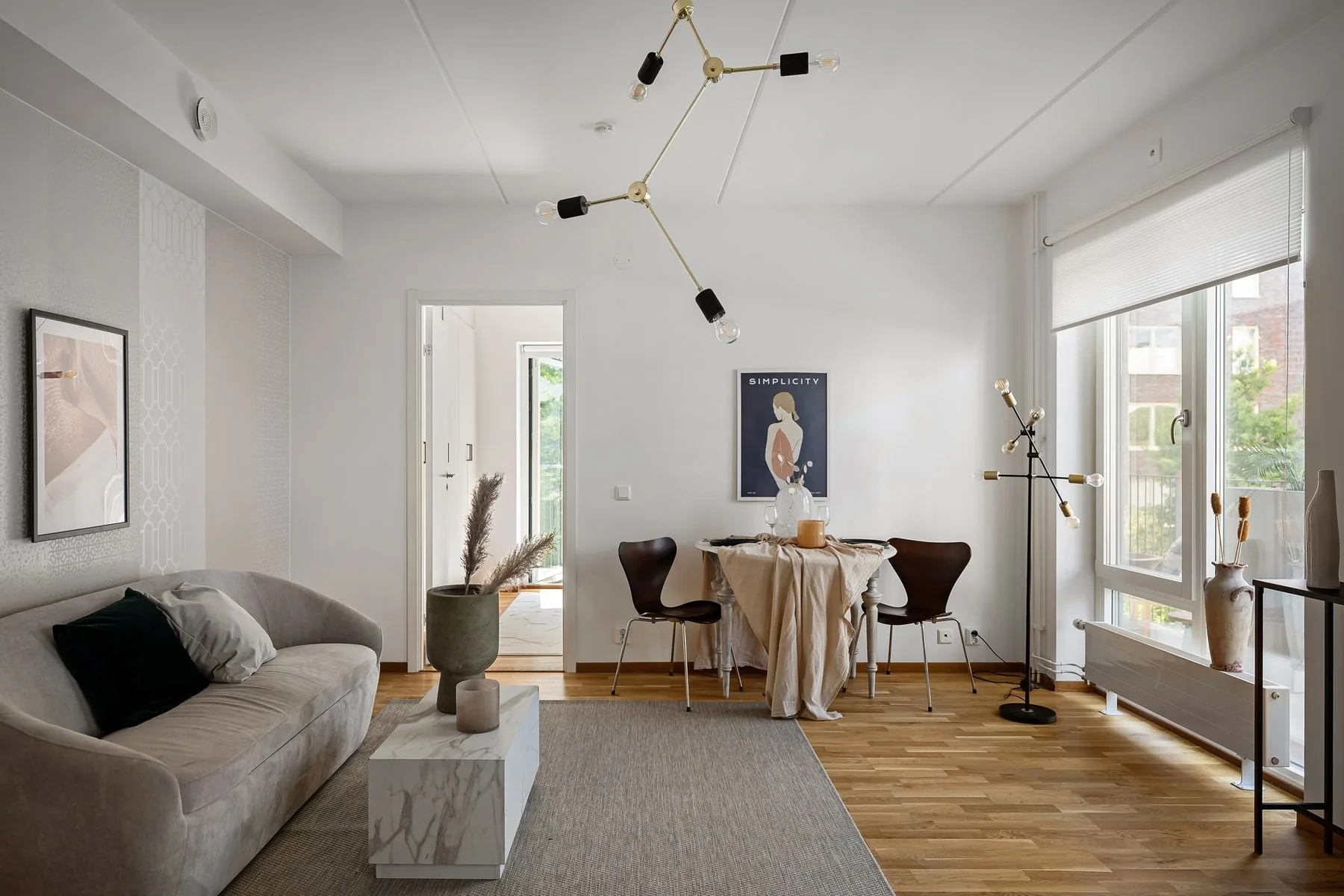 Singapore living room lighting controlled by a Roen smart switch