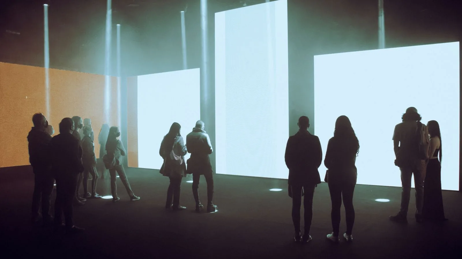 Fine-pitch LED video wall installed in a Singapore experience space, viewed by visitors